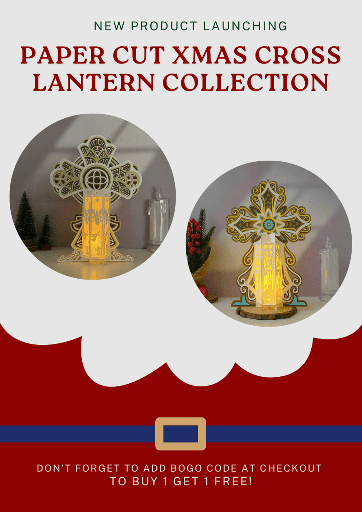 NEW PRODUCT LAUNCHING: Paper Cut Xmas Cross Lantern Collection - LightboxGoodman