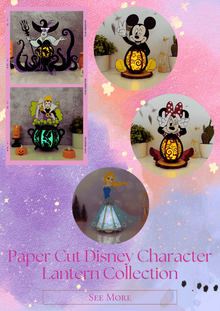 NEW PRODUCT LAUNCHING: Paper Cut Disney Character Lantern Collection - LightboxGoodman