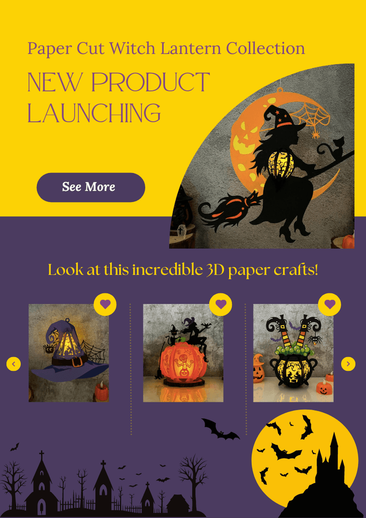 NEW PRODUCT LAUNCHING: Paper Cut Witch Lantern Collection - LightboxGoodman