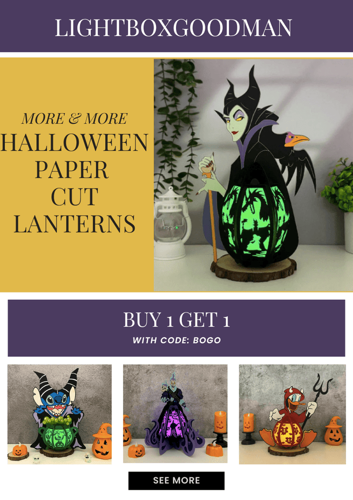 More & More Halloween Paper Cut Lanterns For Our Beloved Customers! - LightboxGoodman