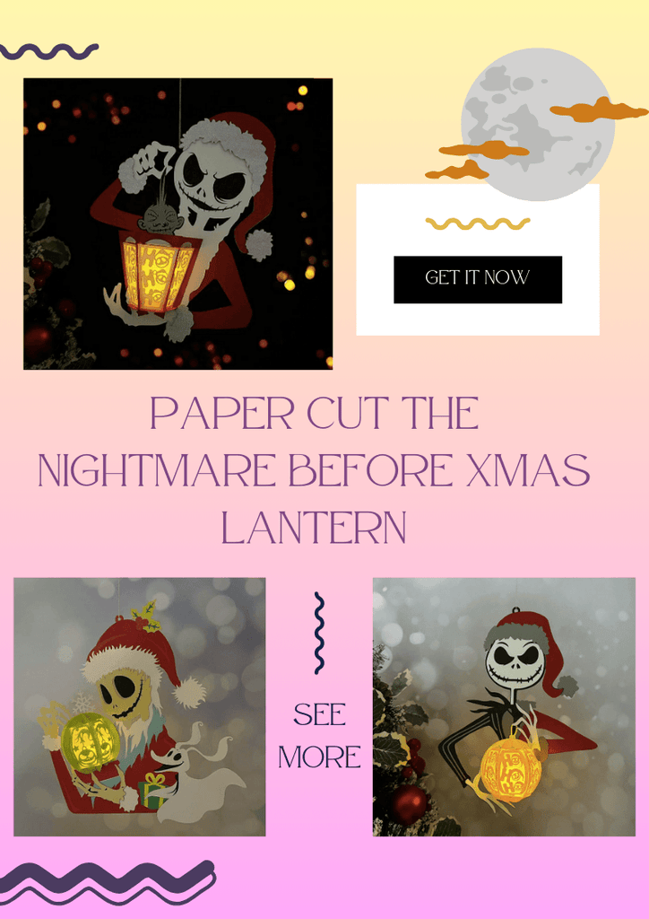 NEW PRODUCT LAUNCHING: Paper Cut The Nightmare Before Xmas Lantern - LightboxGoodman