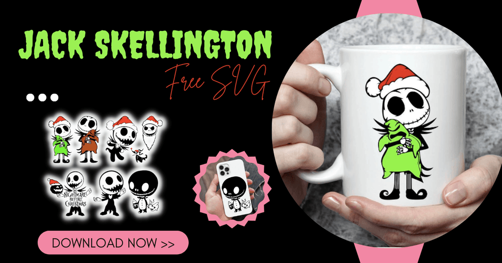 Free Templates - Jack Skellington - Cricut File - LightBoxGoodMan