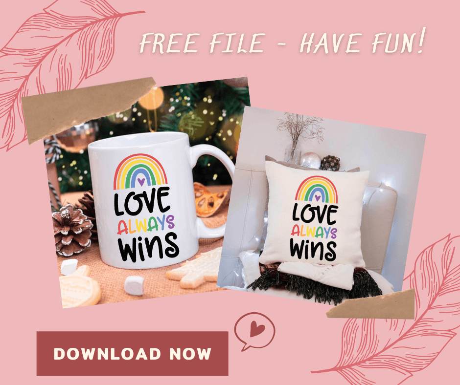 Free Templates - Love Always Win Cricut File - Shadow Box - LightBoxGoodMan