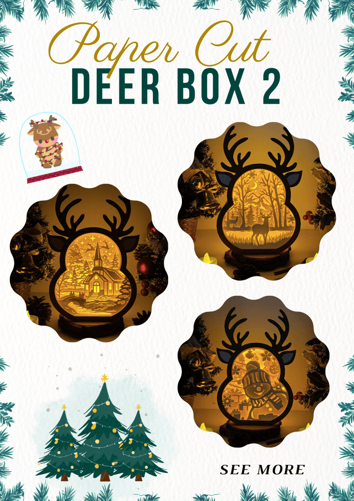 NEW PRODUCT LAUNCHING: How To Make Paper Cut Reindeer Box 2 - LightboxGoodman