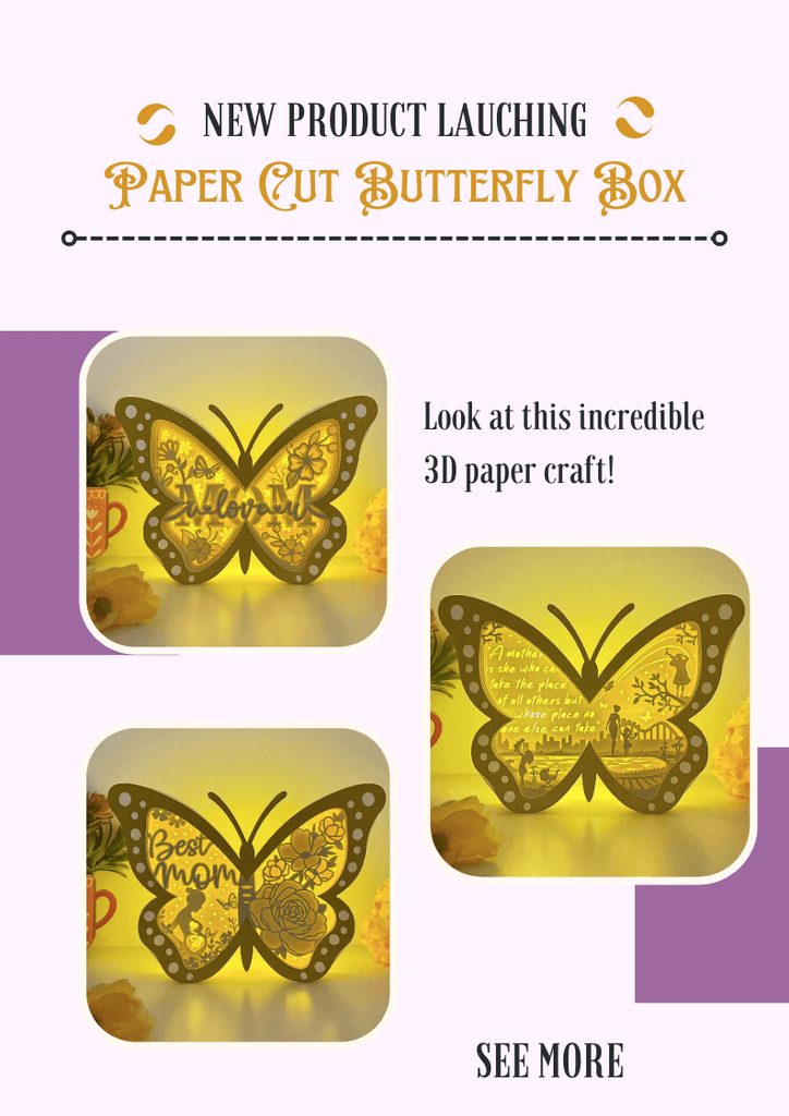 NEW PRODUCT LAUNCHING: Paper Cut Butterfly Box - LightboxGoodman