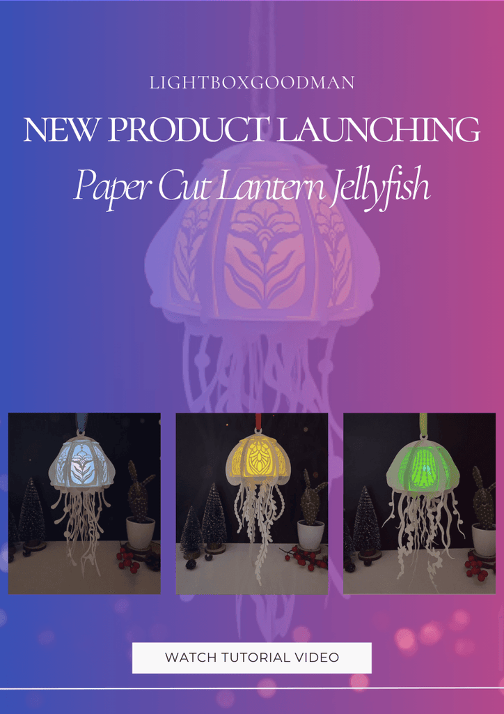 NEW PRODUCT LAUNCHING: Paper Cut Lantern Jellyfish - LightboxGoodman