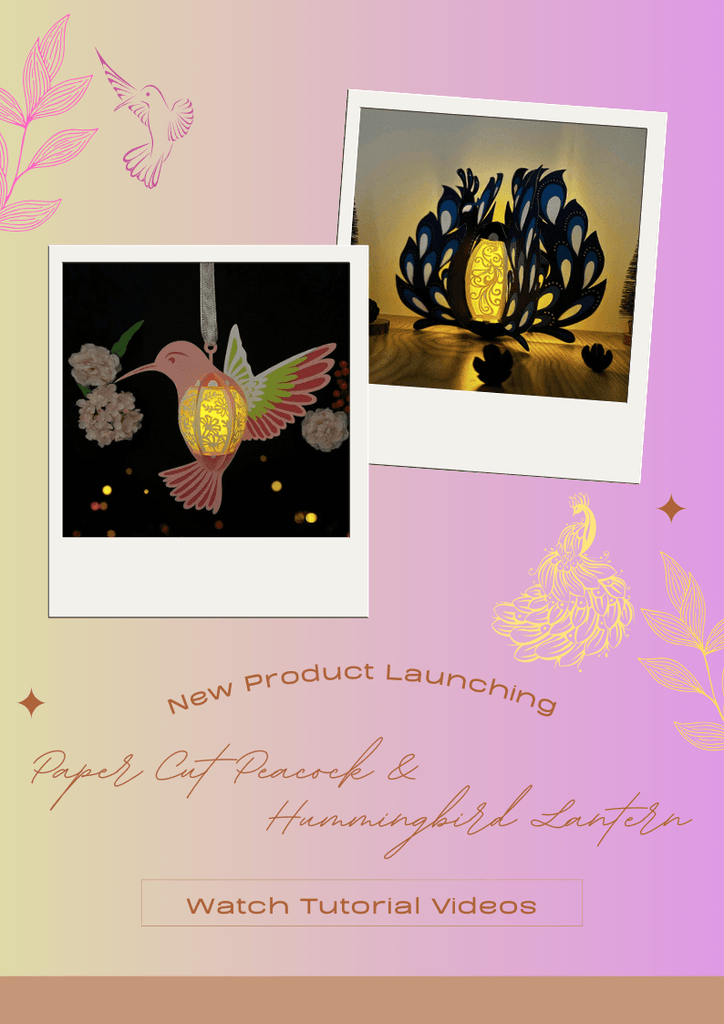 NEW PRODUCT LAUNCHING: Paper Cut Peacock & Hummingbird Lantern - LightboxGoodman