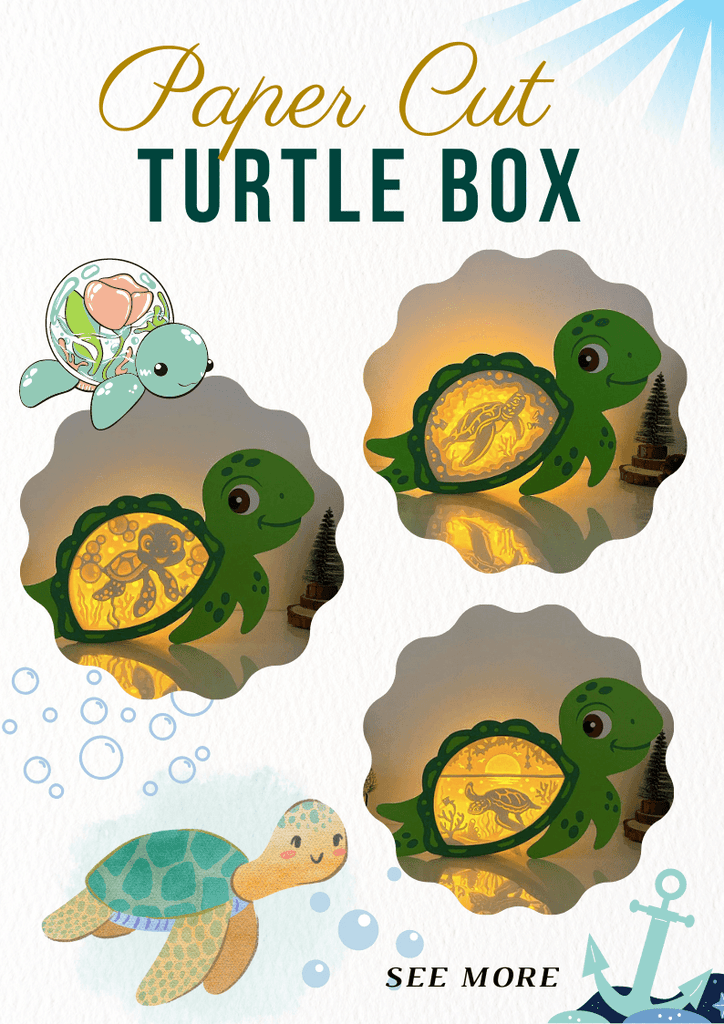 NEW PRODUCT LAUNCHING: Paper Cut Turtle Box - LightboxGoodman