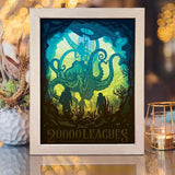 20,000 Leagues Under The Sea - Paper Cut Light Box File - Cricut File - 8x10 inches - LightBoxGoodMan - LightboxGoodman