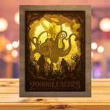 20,000 Leagues Under The Sea - Paper Cutting Light Box - LightBoxGoodman - LightboxGoodman