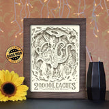 20,000 Leagues Under The Sea - Paper Cutting Light Box - LightBoxGoodman - LightboxGoodman