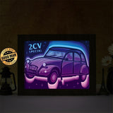 2CV – Paper Cut Light Box File - Cricut File - 20x26cm - LightBoxGoodMan - LightboxGoodman