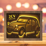 2CV - Paper Cutting Light Box - LightBoxGoodman - LightboxGoodman