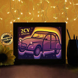 2CV - Paper Cutting Light Box - LightBoxGoodman - LightboxGoodman