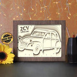 2CV - Paper Cutting Light Box - LightBoxGoodman - LightboxGoodman