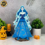 Corpse Bride - Halloween Themed 3D Lantern File - Cricut File 1 - LightBoxGoodMan