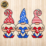 4th July USA Gnome - Cricut File - Svg, Png, Dxf, Eps - LightBoxGoodMan - LightboxGoodman