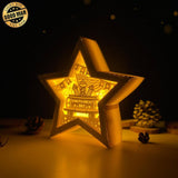 4th Of July 3 - Paper Cut Star Light Box File - Cricut File - 20x21cm - LightBoxGoodMan - LightboxGoodman