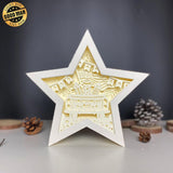 4th Of July 3 - Paper Cut Star Light Box File - Cricut File - 20x21cm - LightBoxGoodMan - LightboxGoodman