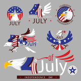 4th OF July Eagle - Cricut File - Svg, Png, Dxf, Eps - LightBoxGoodMan - LightboxGoodman