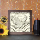 4th Of July Eagle - Paper Cutting Light Box - LightBoxGoodman - LightboxGoodman