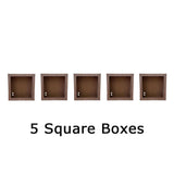 5 Wood Frame Square With Lego Style ( KIT )