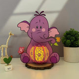 Heffalump - Winnie The Pooh Themed 3D Heffalump Lantern File - Cricut File 1 - LightBoxGoodMan