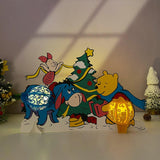 Xmas - Winnie The Pooh Themed 3D Christmas Lantern File - Cricut File 1 - LightBoxGoodMan