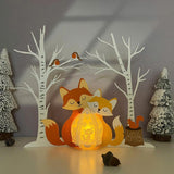 Fox - 3D Christmas Lantern File - Cricut File - LightBoxGoodMan