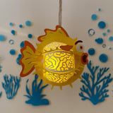 Puffer Fish - 3D Puffer Fish Lantern File - 6.5x6