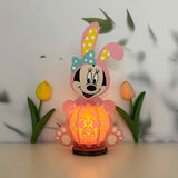 Minnie Easter - Easter Disney Mouse 3D Lantern File - Cricut File - LightBoxGoodMan