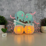 Skeletons Couple - 3D Love Lantern File - Cricut File 1 - LightBoxGoodMan