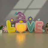 Gnome Love - 3D Love Lantern File - Cricut File 1 - LightBoxGoodMan