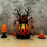 Ghost Tree - 3D Ghost Tree Lantern File - Cricut File 1 - LightBoxGoodMan