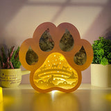 Cat Memorial 3 - Paw-shaped Papercut Lightbox File - 7.6x8" - Cricut File - LightBoxGoodMan - LightboxGoodman