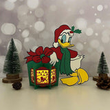 Donald Xmas - 3D Christmas Lantern File - Cricut File 1 - LightBoxGoodMan