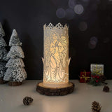 Angel - 3D Cylinder Papercut Lantern File - Cricut File 1 - LightBoxGoodMan