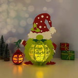 Gnome Grinch - 3D Christmas Lantern File - Cricut File 1 - LightBoxGoodMan