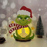 Merry Grinchmas - Grinch Papercut Lightbox File - Cricut File 2 - LightBoxGoodMan