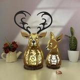 Deer Couple - 3D Love Lantern File - Cricut File 1 - LightBoxGoodMan