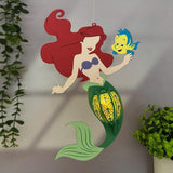 Mermaid Disney - Wonderland Themed 3D Lantern File - Cricut File 1 - LightBoxGoodMan