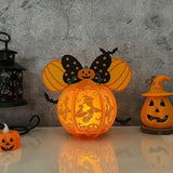 Minnie - Halloween Themed 3D Disney Mouse Lantern File - Cricut File 1 - LightBoxGoodMan