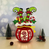 Santa Sack - 3D Christmas Gift Bag Lantern File - Cricut File 0 - LightBoxGoodMan