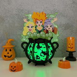 Hocus Pocus - Halloween Themed 3D Lantern File - Cricut File 1 - LightBoxGoodMan