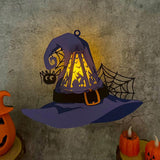 Witch Hat - 3D Witch Hat Lantern File - Cricut File 1 - LightBoxGoodMan