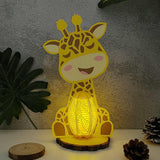 Giraffe - 3D Giraffe Lantern File - 11.4x6.6" - Cricut File - LightBoxGoodMan