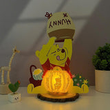 Pooh - Winnie The Pooh Themed 3D Pooh Lantern File - Cricut File 1 - LightBoxGoodMan