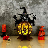 Scarecrow - 3D Witch Crystal Ball Lantern File - Cricut File 1 - LightBoxGoodMan