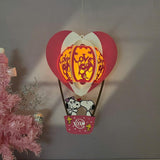 Snoopy Valentine - 3D Air Balloon Lantern File - Cricut File 2 - LightBoxGoodMan