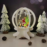 Christmas - 3D Christmas Pop-up Crystal Ball File - Cricut File 1 - LightBoxGoodMan